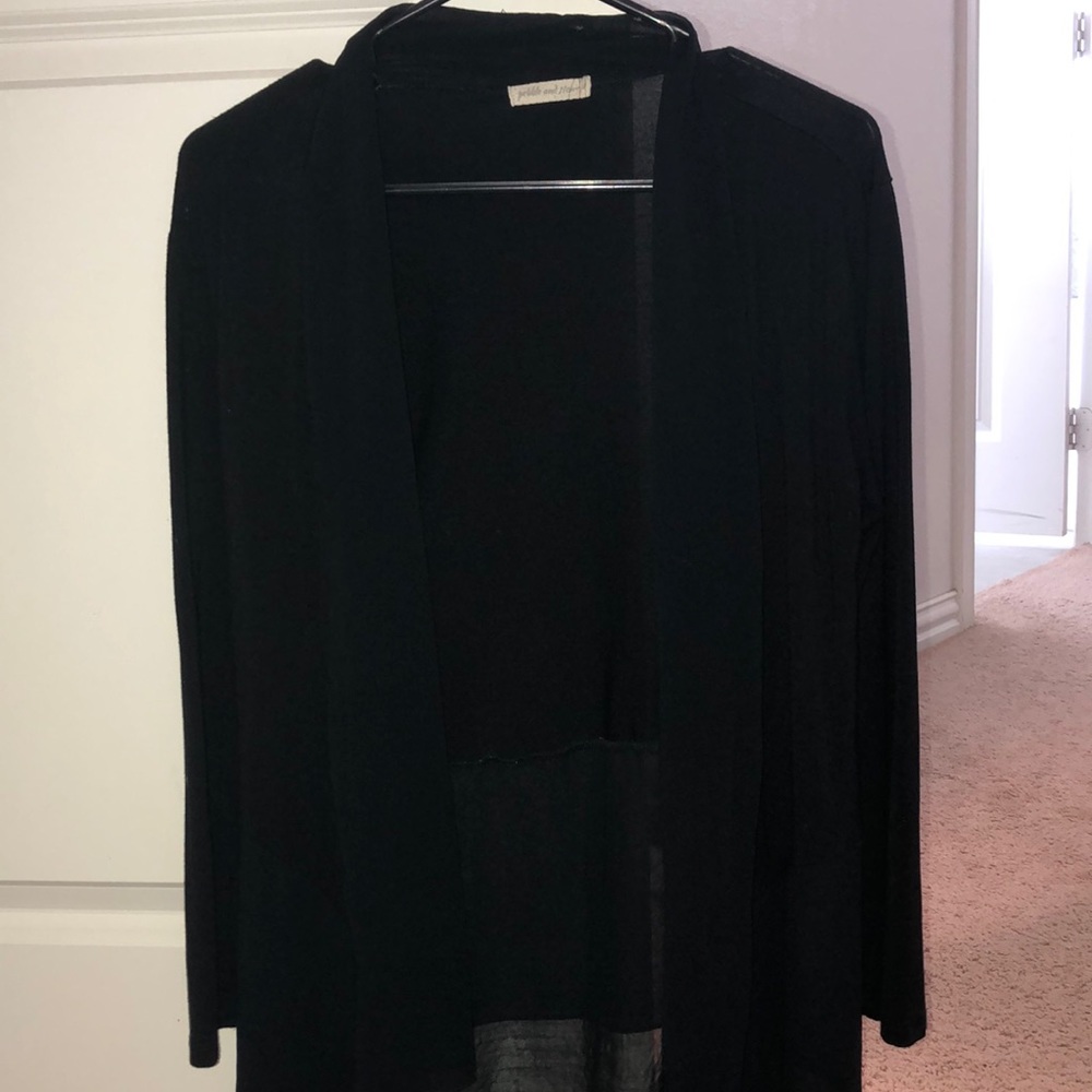 Black cardigan!